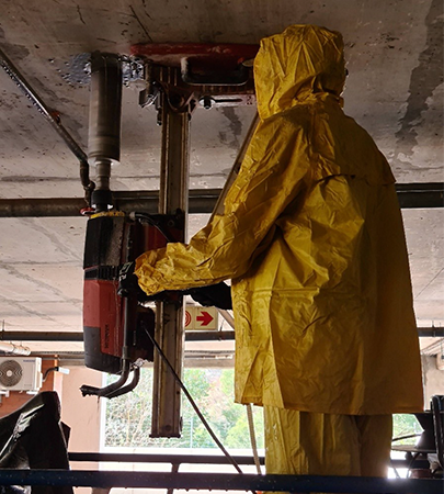 Upside own Concrete Core Drilling